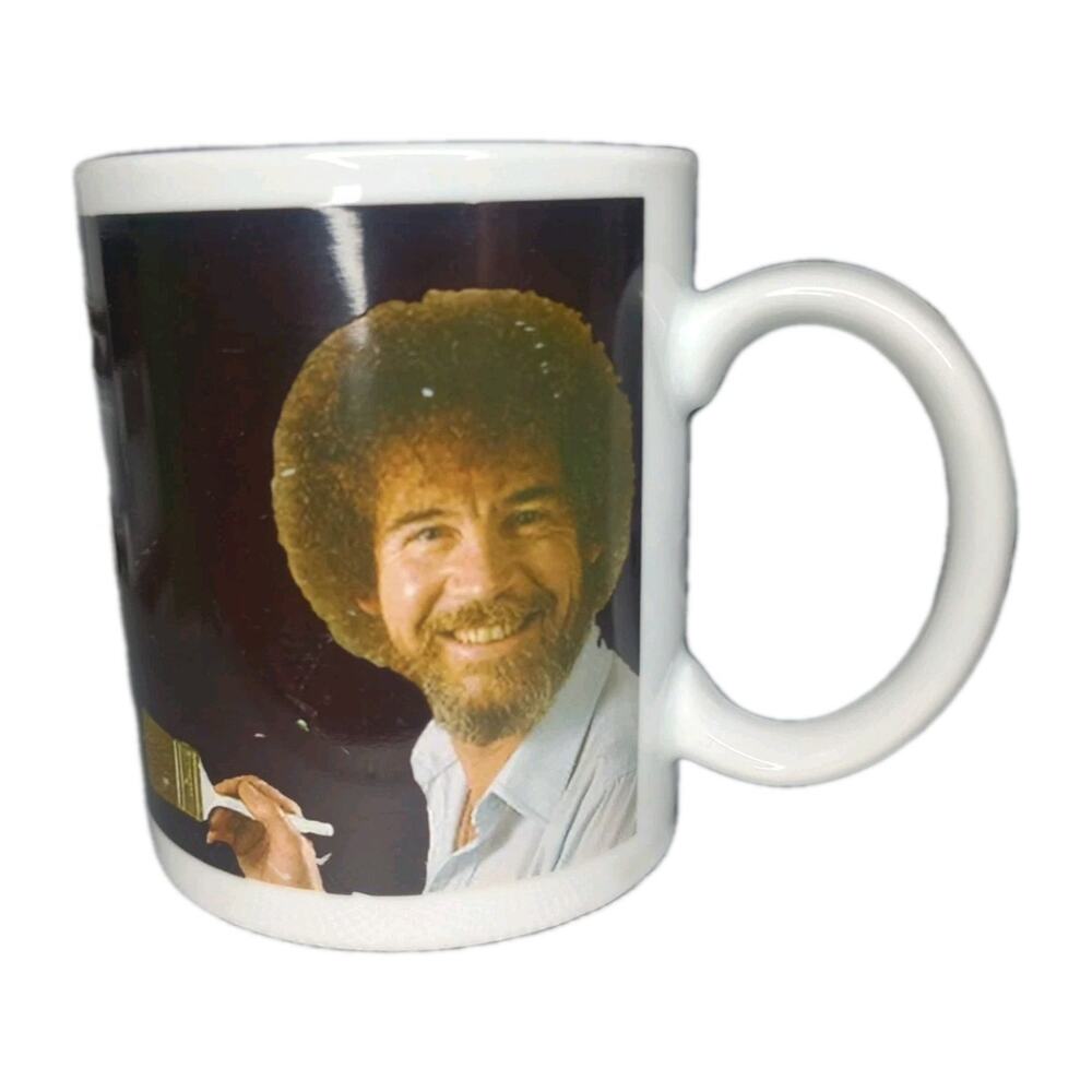 Bob Ross Painting Heat Sensitive Changing Coffee Mug- "We Make Happy Accidents"